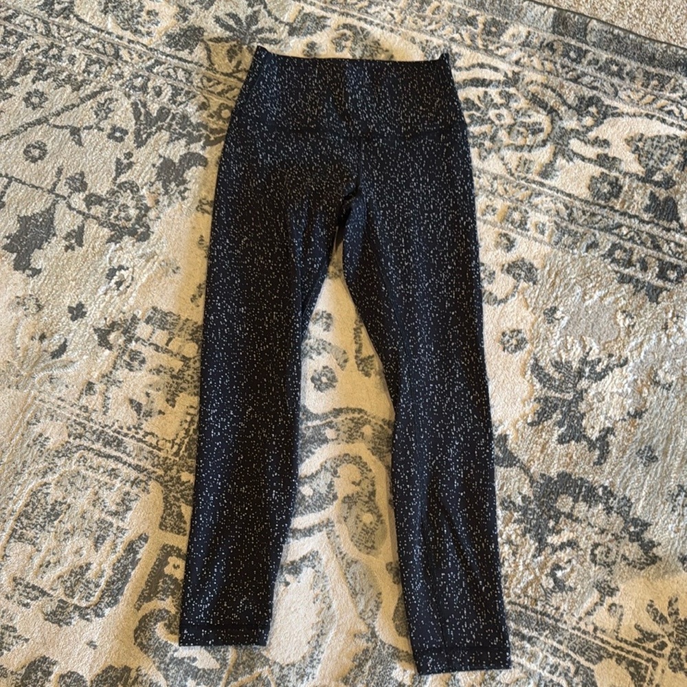 Lululemon Athletica Black Speckled Leggings